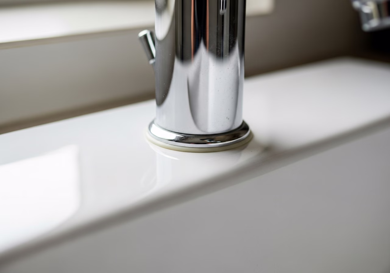 Drain Cleaning — close-up of professional workmanship in a Toronto-area home