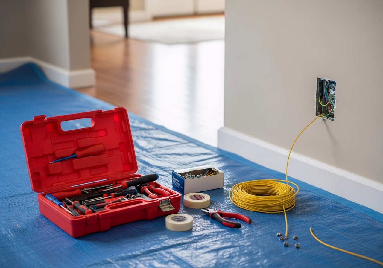Electric Repair Shops — tools and materials staged in a Greater Toronto Area home
