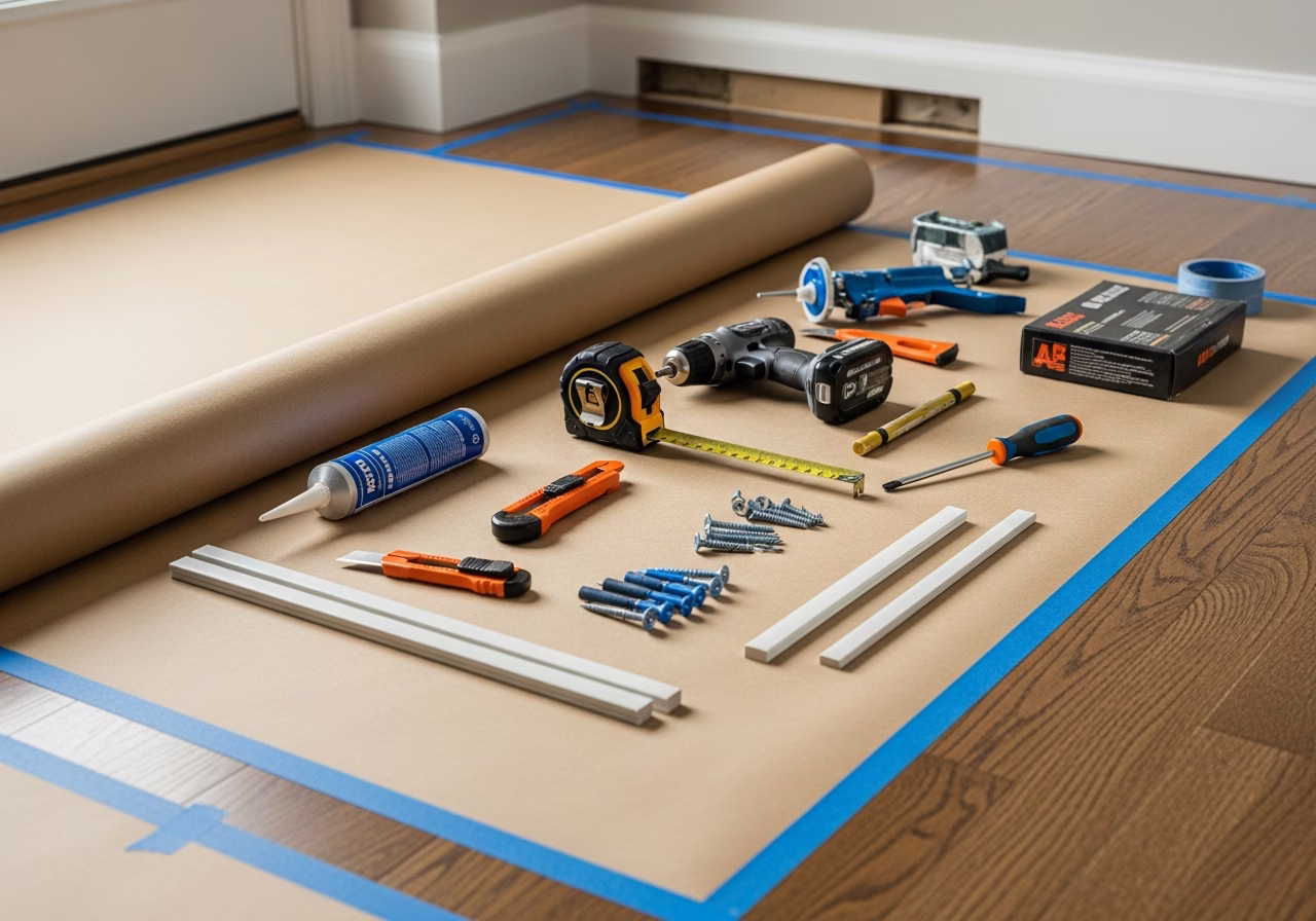 Emergency Home Repairs โ tools and materials staged in a Greater Toronto Area home