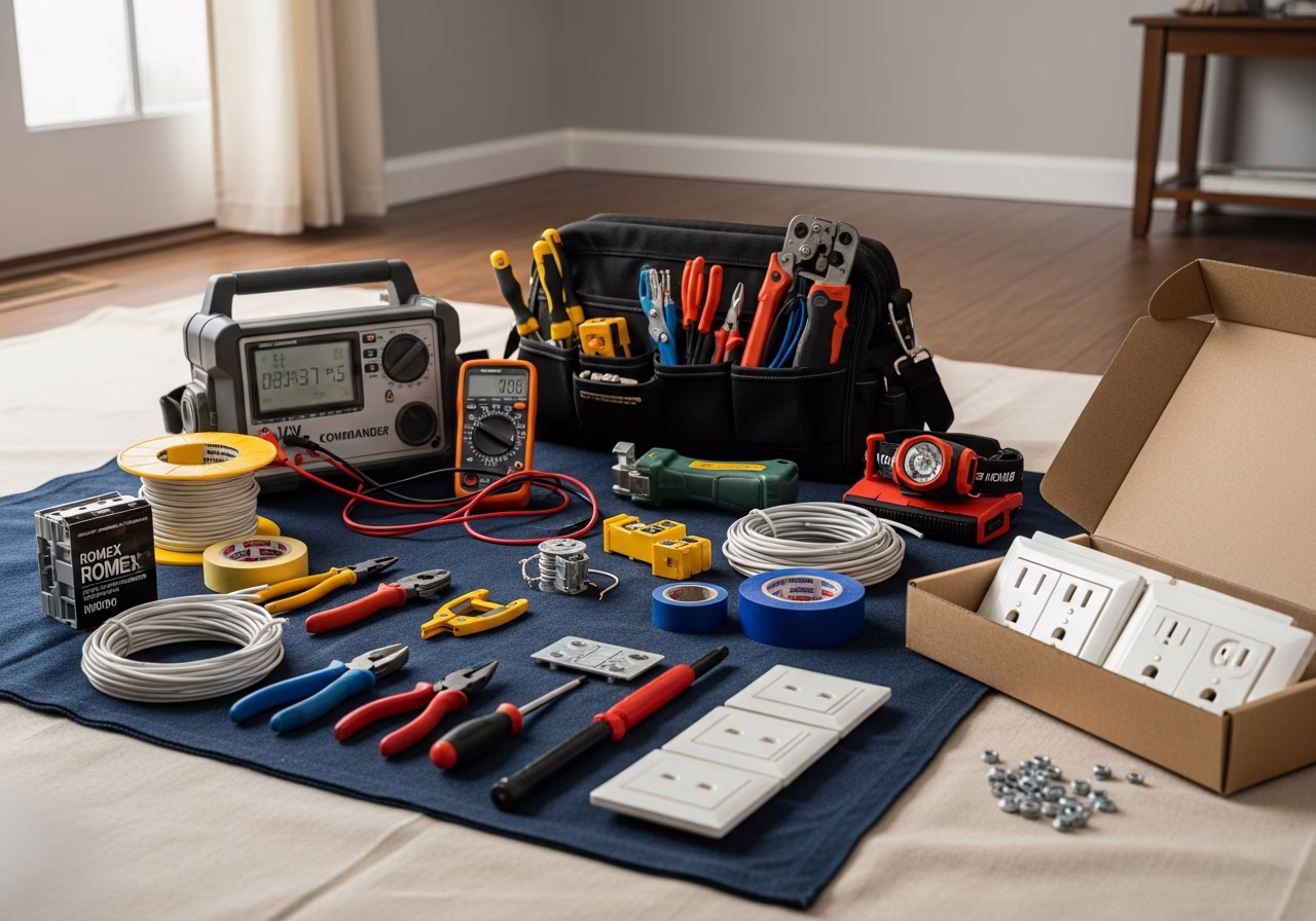 EV Charger ROI vs Public Charging โ tools and materials staged in a Greater Toronto Area home