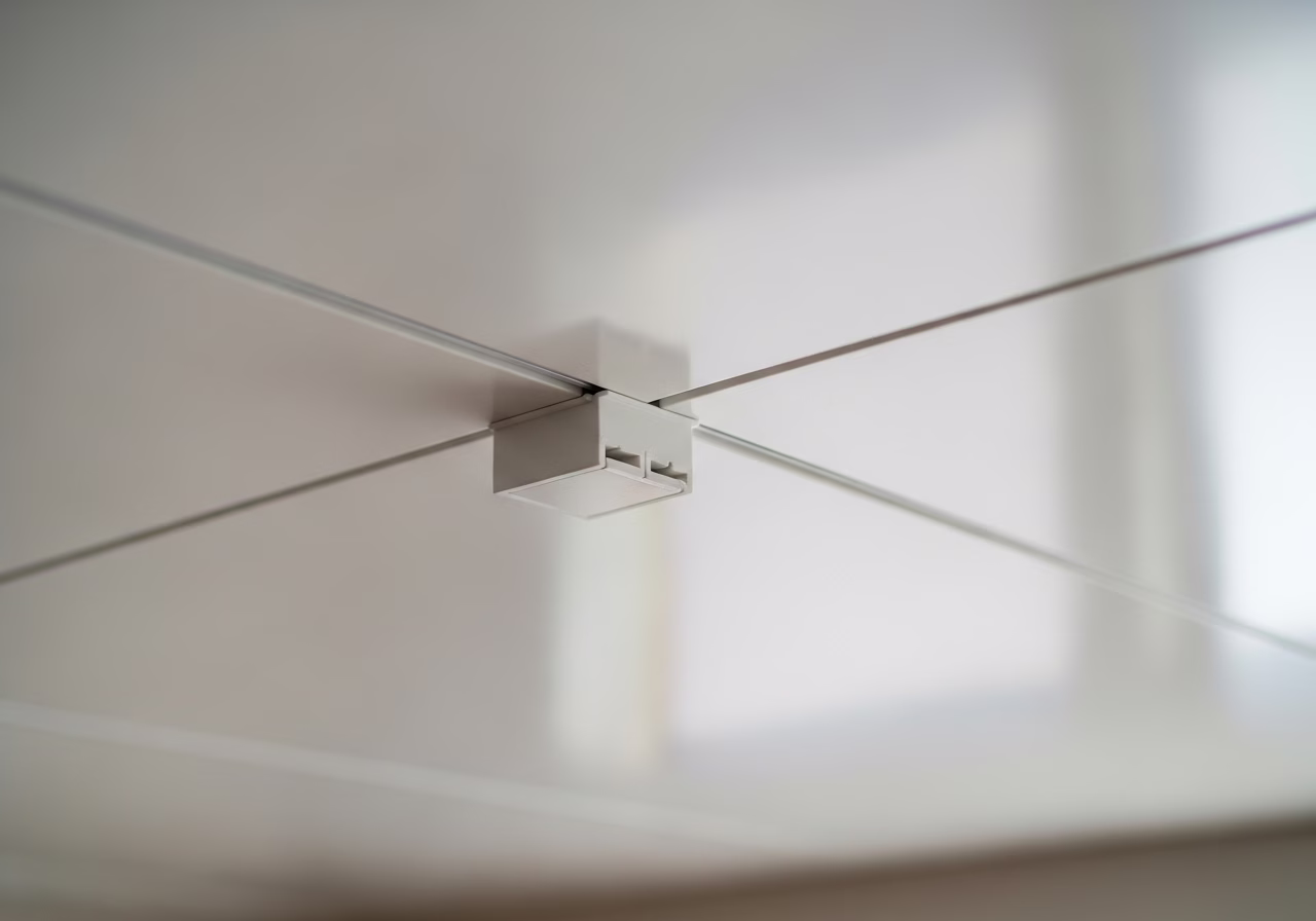 Fiber Optic vs LED Matrix Star Ceiling — close-up of professional workmanship in a Toronto-area home