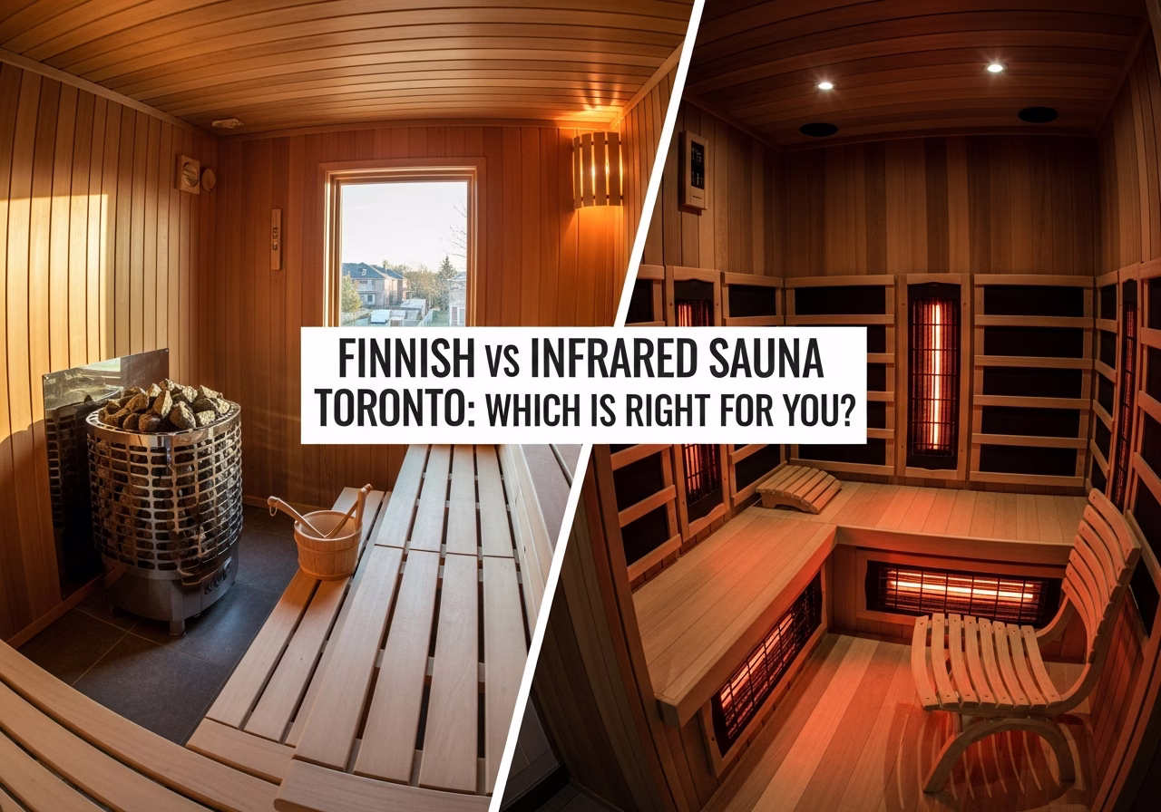 Finnish vs Infrared Sauna — finished result in a Toronto or GTA home by RenoHouse