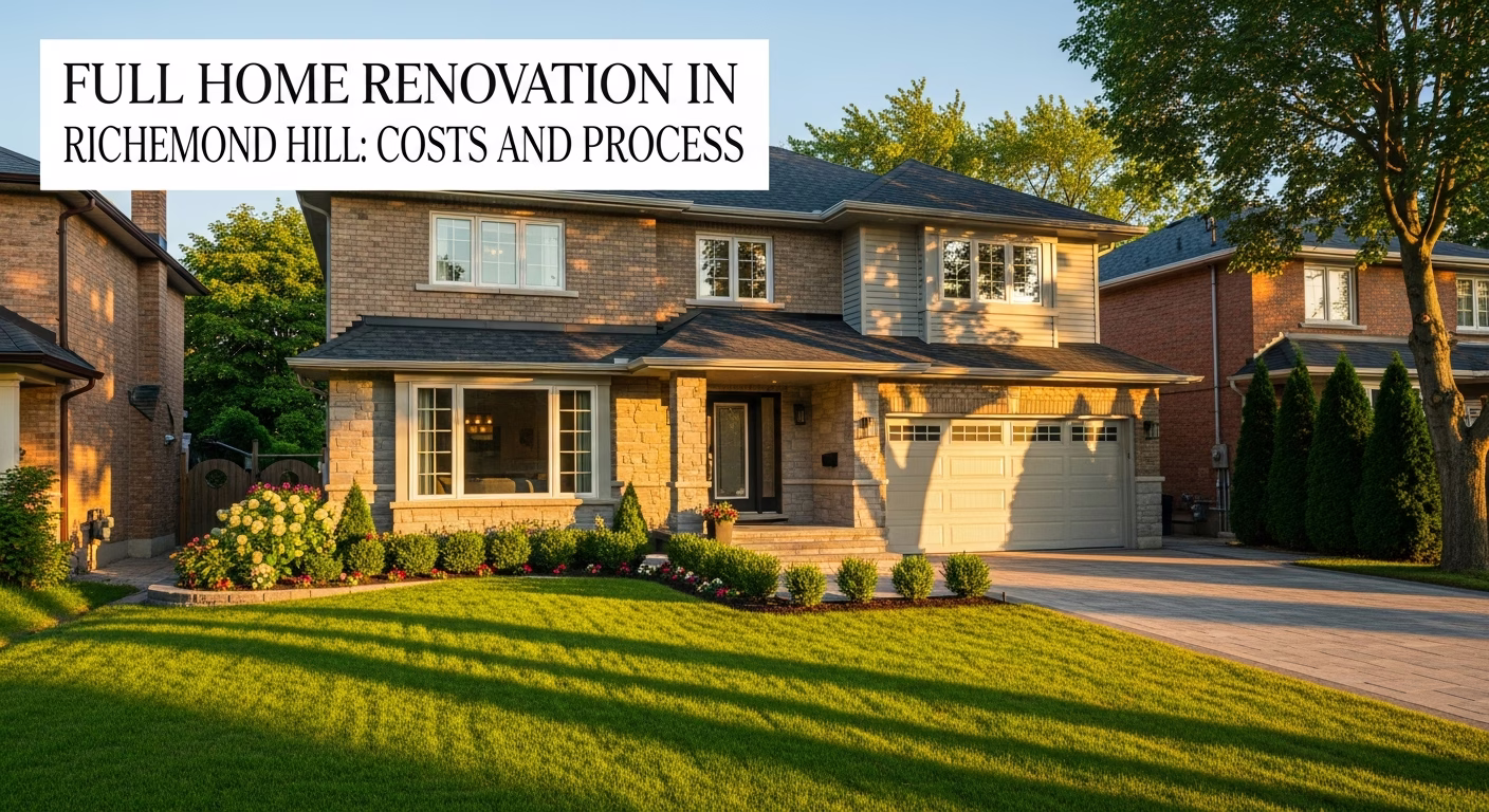 Full Home Renovation in Richmond Hill: Costs and Process