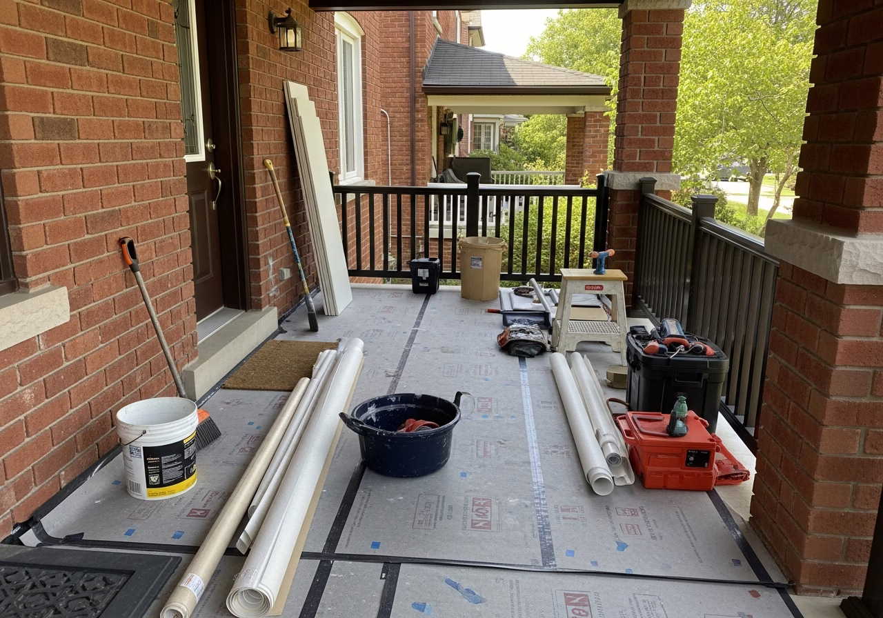 Garage Door Opener Installation β tools and materials staged in a Greater Toronto Area home