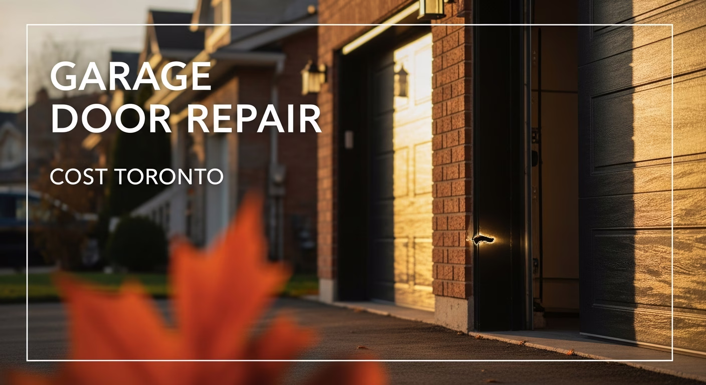 Garage Door Repair Cost Toronto