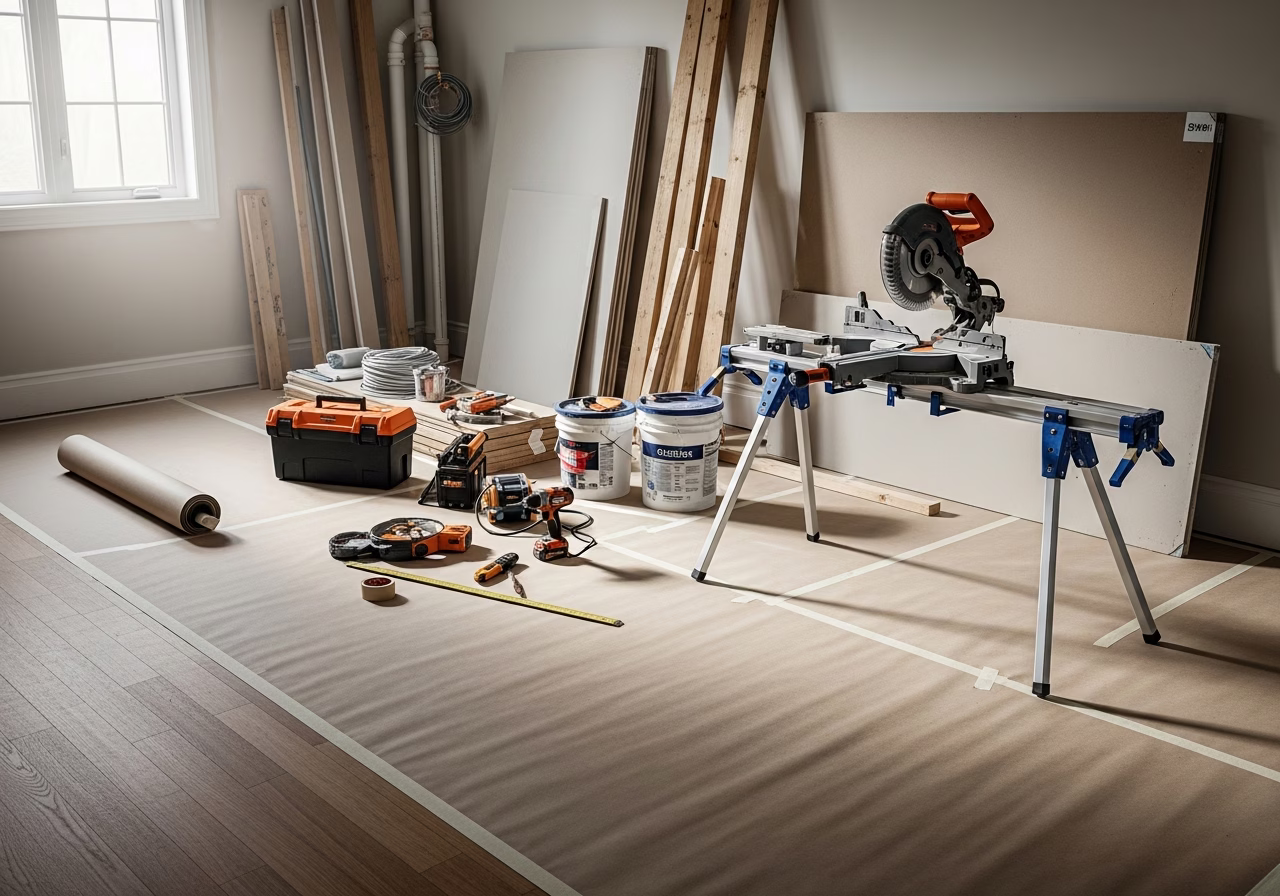 Garage Door Repair โ tools and materials staged in a Greater Toronto Area home
