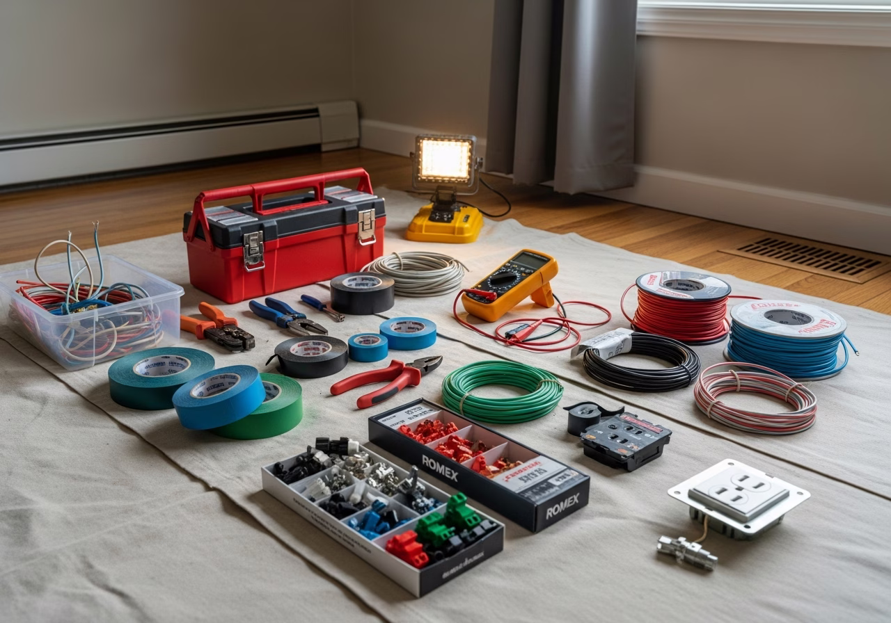 Generator ROI — tools and materials staged in a Greater Toronto Area home