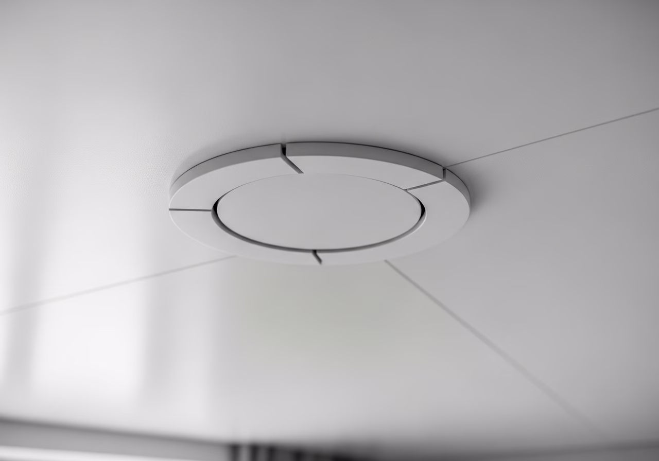 Glossy, Matte, or Satin Stretch Ceiling — close-up of professional workmanship in a Toronto-area home