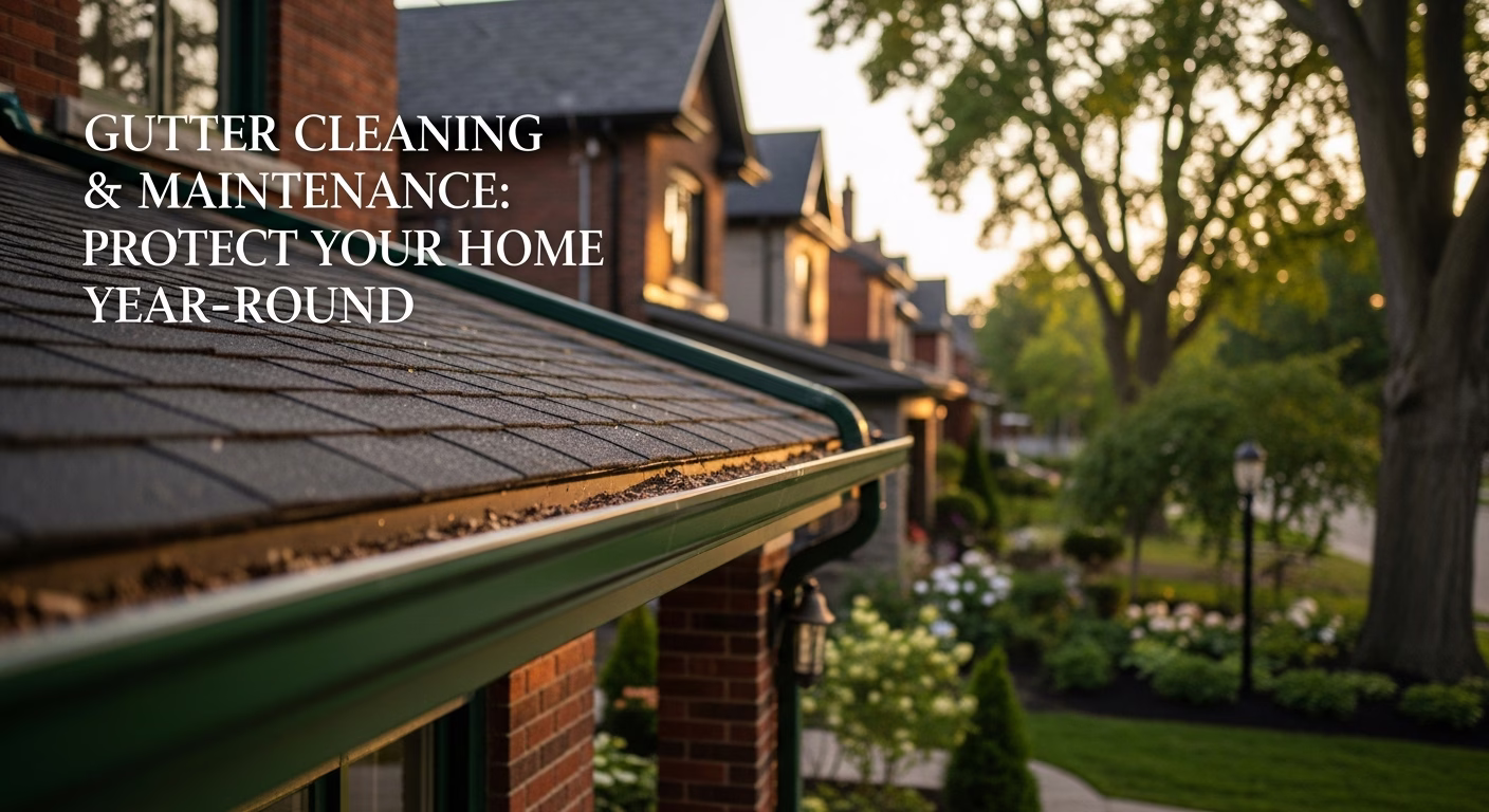 Gutter Cleaning & Maintenance: Protect Your Home Year-Round