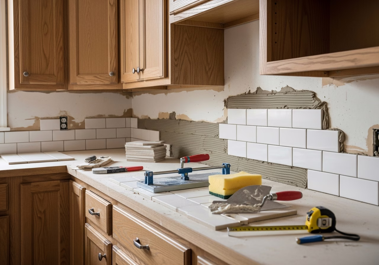 Kitchen Handyman — close-up of professional workmanship in a Toronto-area home