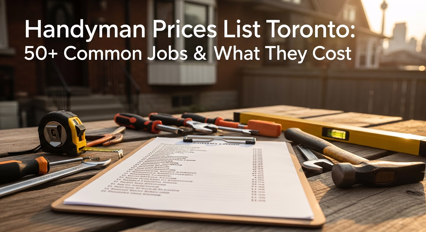 Handyman Prices List Toronto: 50+ Common Jobs & What They Cost