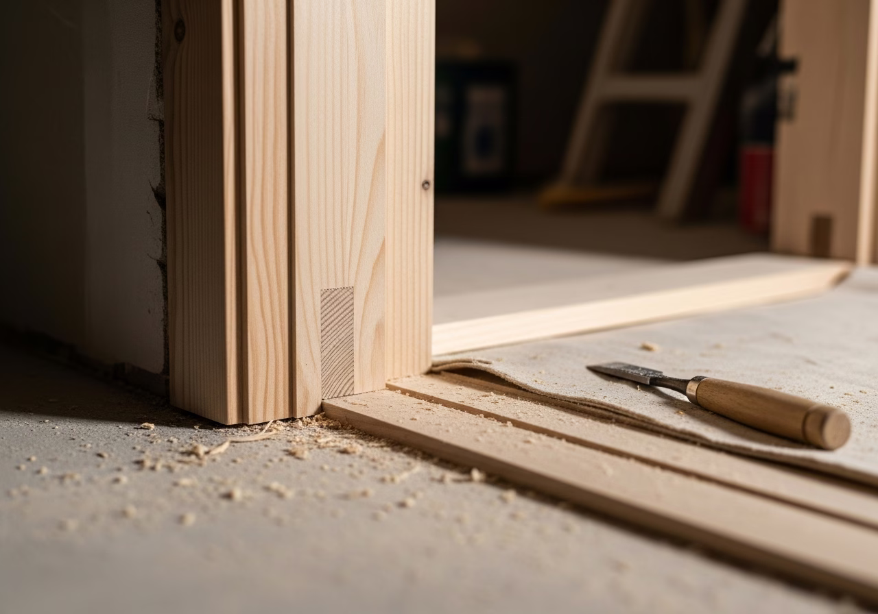 Handyman — close-up of professional workmanship in a Toronto-area home