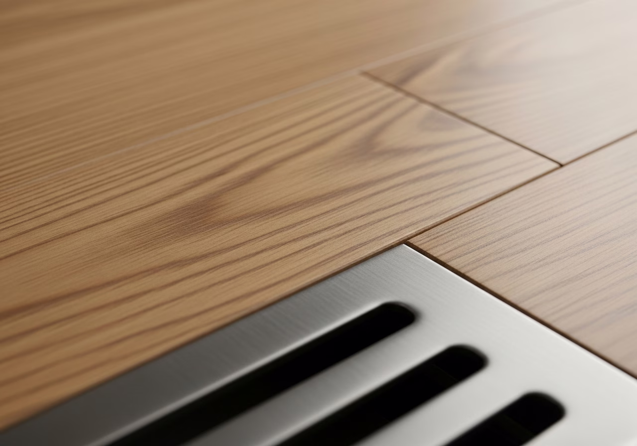 Hardwood Floor Refinishing — close-up of professional workmanship in a Toronto-area home