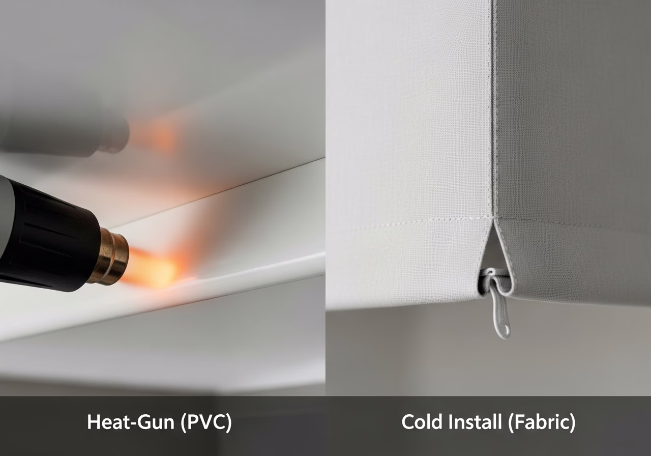 Heat-Gun vs Cold Install — close-up of professional workmanship in a Toronto-area home