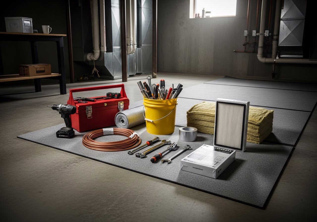 Heat Pump Toronto Electricity Bill — tools and materials staged in a Greater Toronto Area home