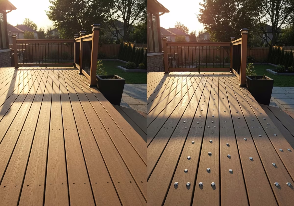 Hidden Fastener vs Face Fastening Decking — finished result in a Toronto or GTA home by RenoHouse