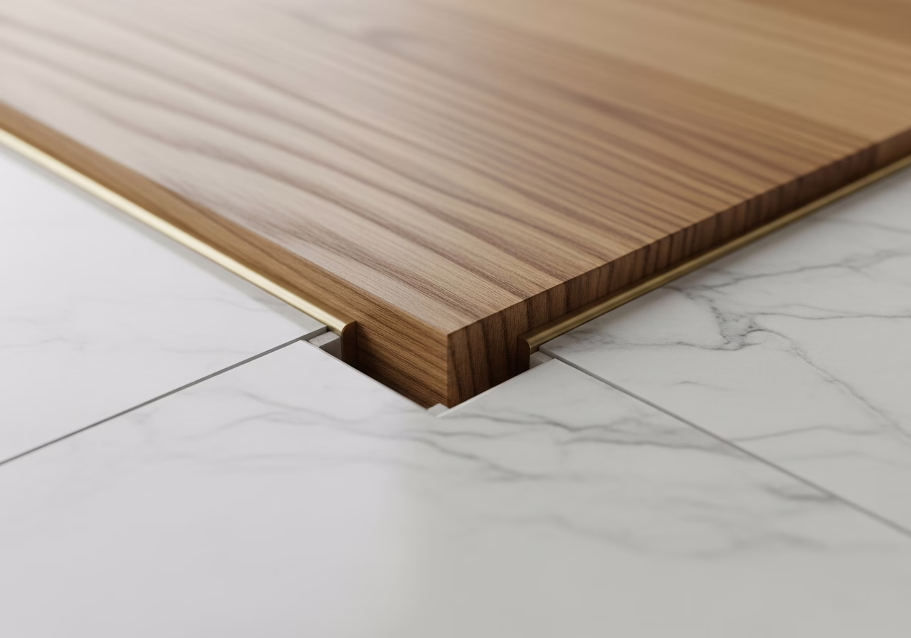 Home Flooring — close-up of professional workmanship in a Toronto-area home