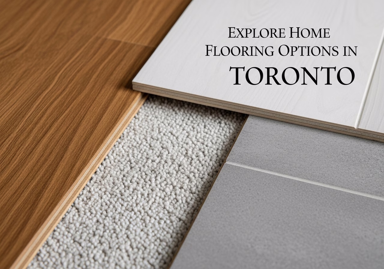 Explore Home Flooring Options โ close-up of professional workmanship in a Toronto-area home