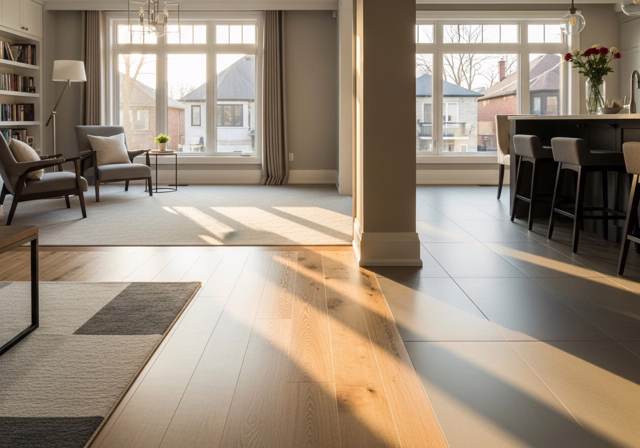 Explore Home Flooring Options โ finished result in a Toronto or GTA home by RenoHouse