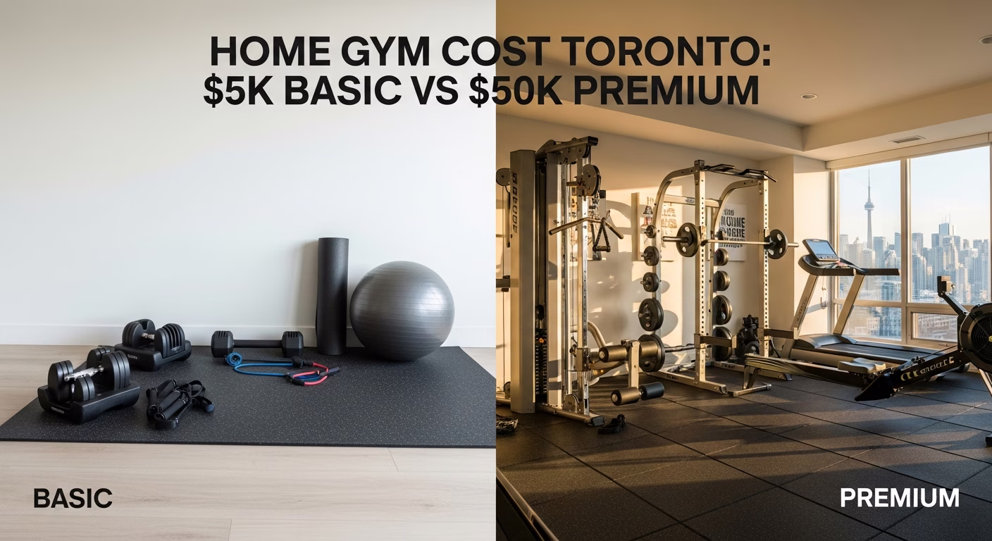 Home Gym Cost Toronto: $5K Basic vs $50K Premium