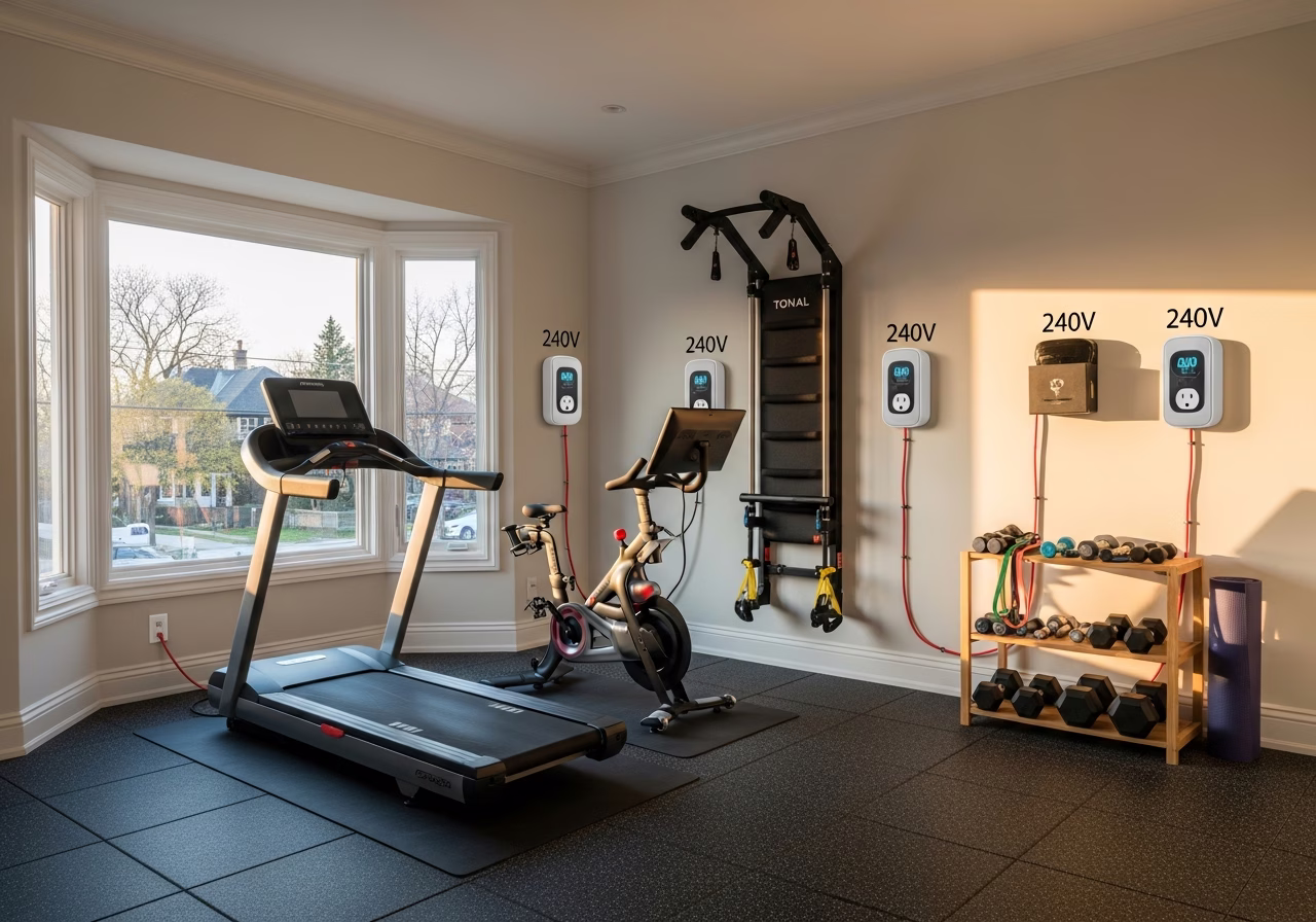 Home Gym Electrical Requirements β finished result in a Toronto or GTA home by RenoHouse