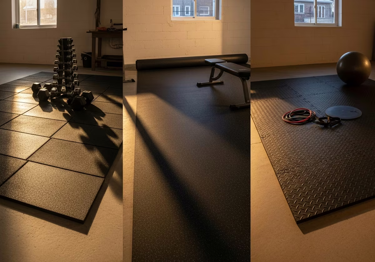 Home Gym Flooring β finished result in a Toronto or GTA home by RenoHouse