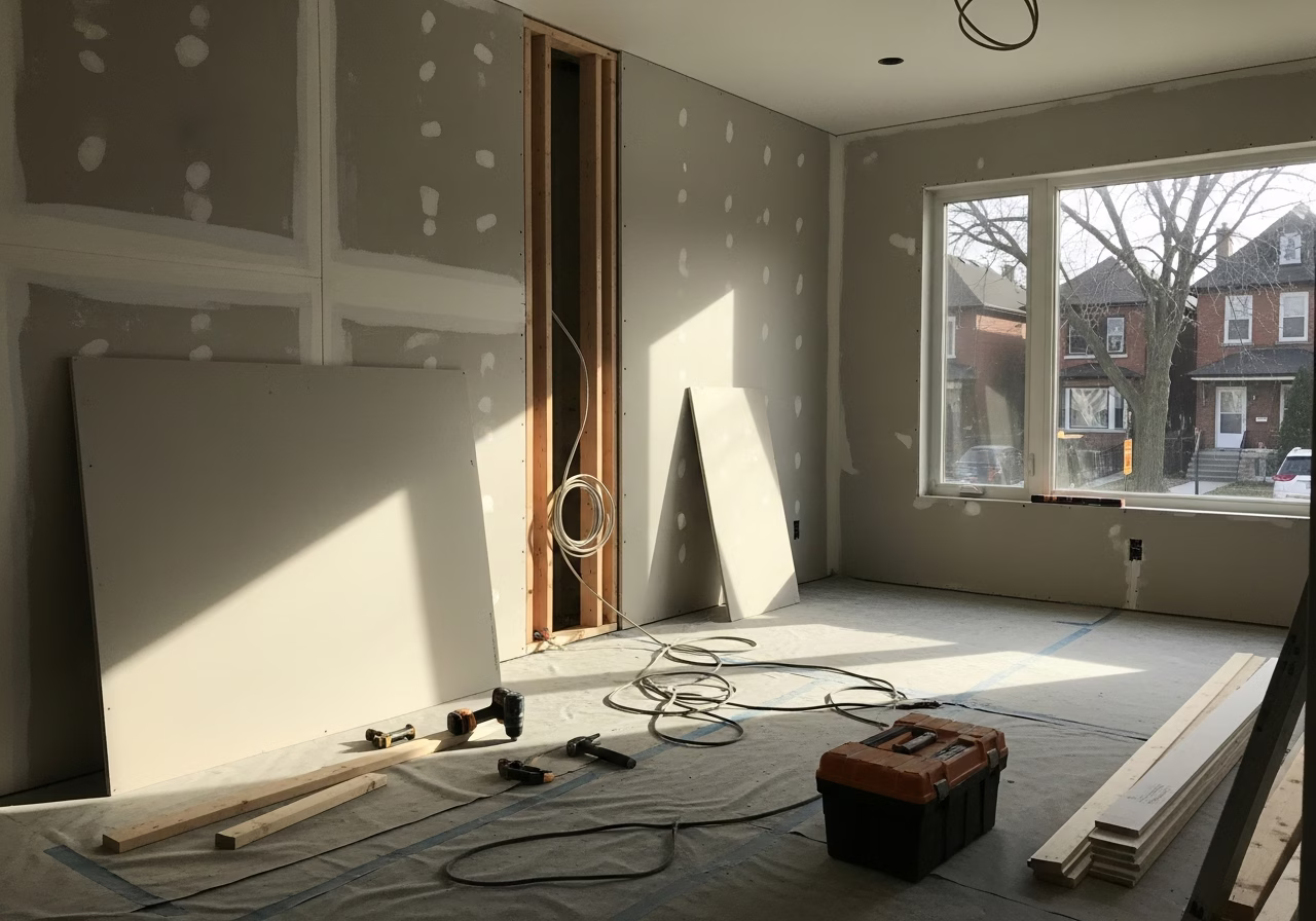 Home Gym ROI β tools and materials staged in a Greater Toronto Area home