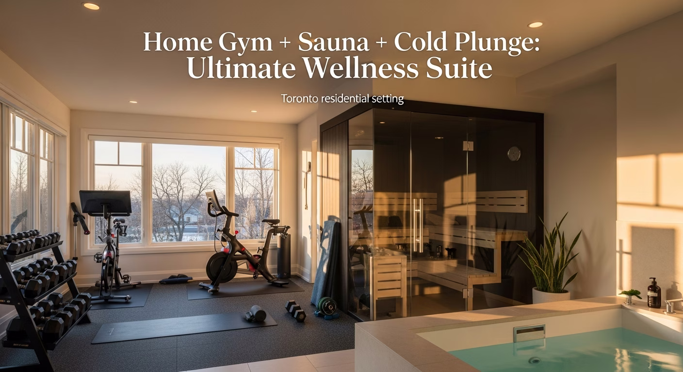 Home Gym + Sauna + Cold Plunge: Ultimate Wellness Suite