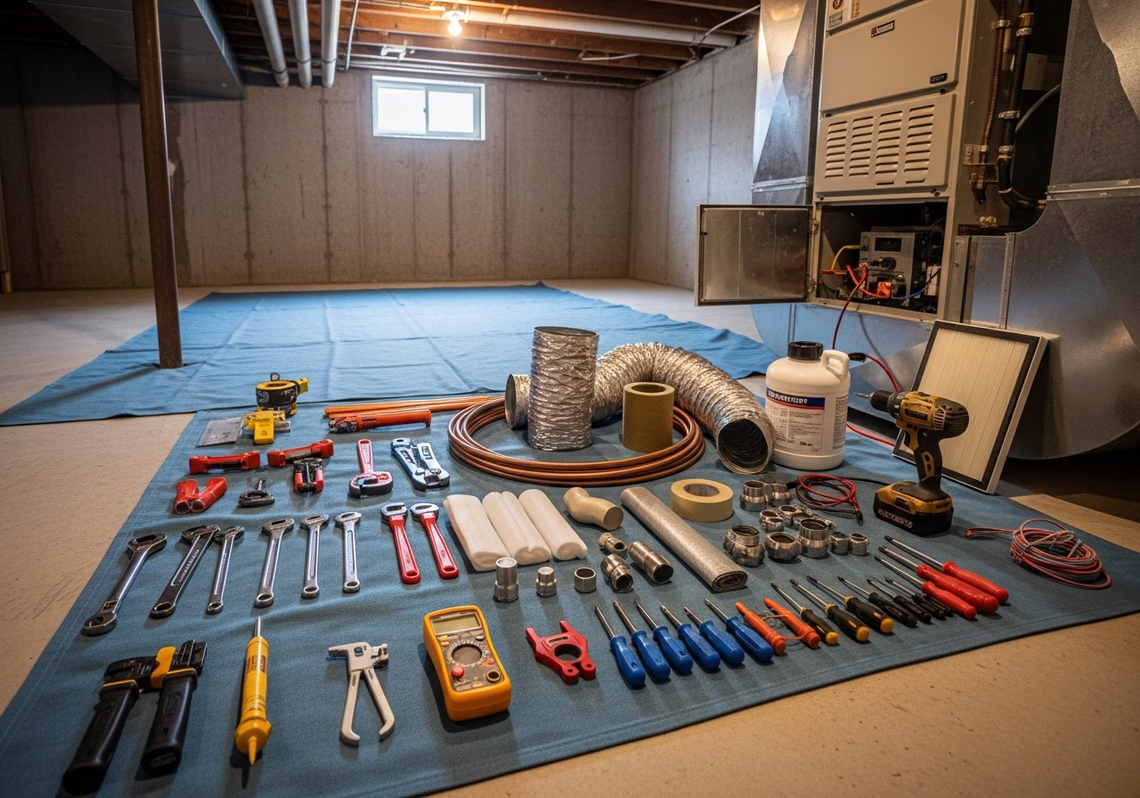 Home Renovation Contractor — tools and materials staged in a Greater Toronto Area home