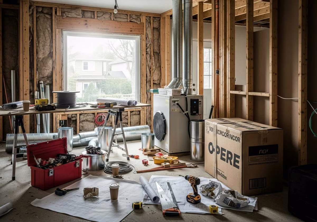 Georgetown Home Renovation Contractor — tools and materials staged in a Greater Toronto Area home