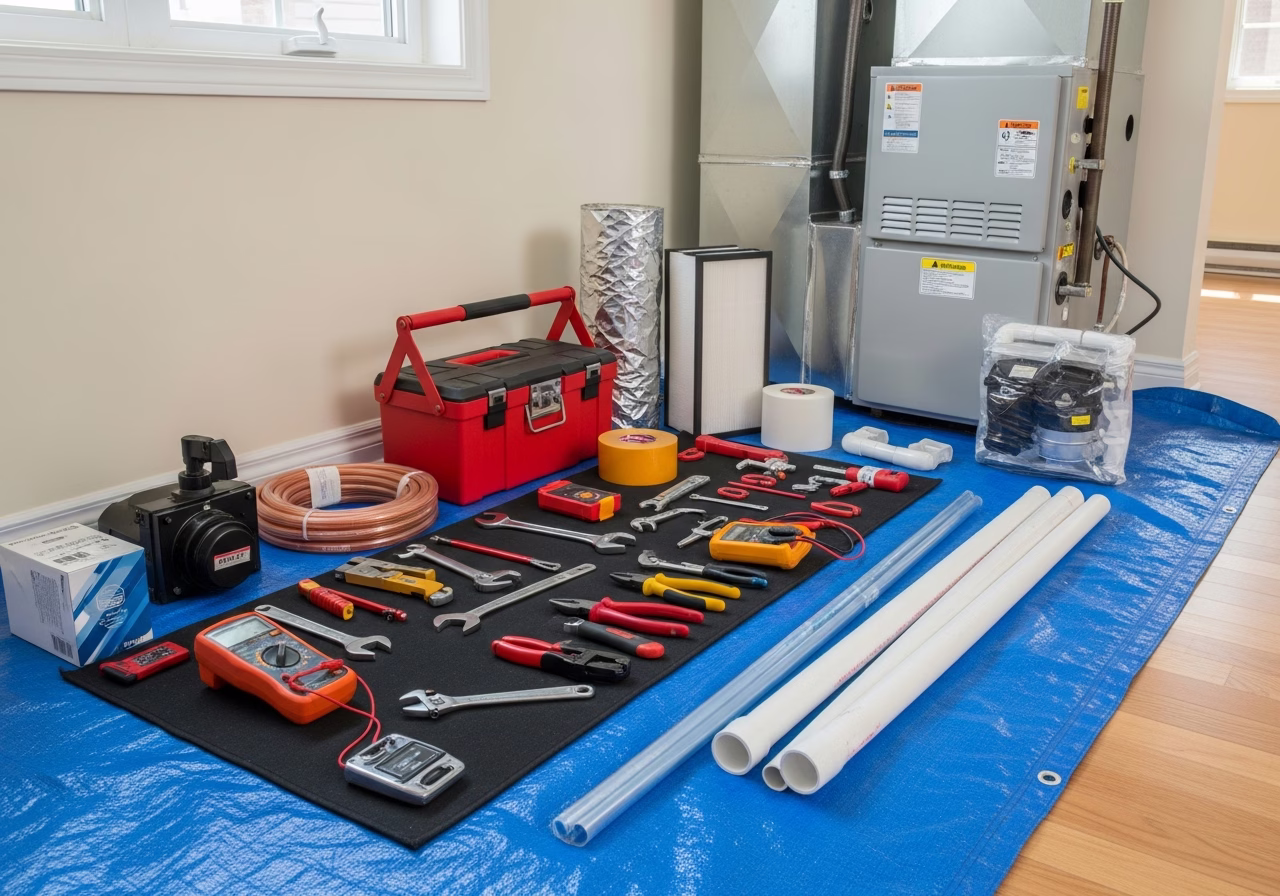 Home Renovation Contractor Whitby — tools and materials staged in a Greater Toronto Area home
