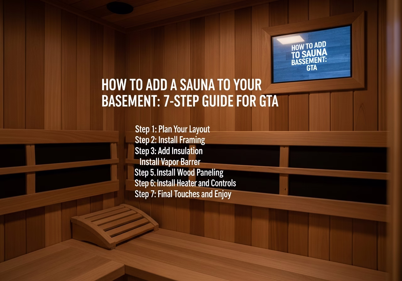 Adding a Sauna to Your Basement β close-up of professional workmanship in a Toronto-area home