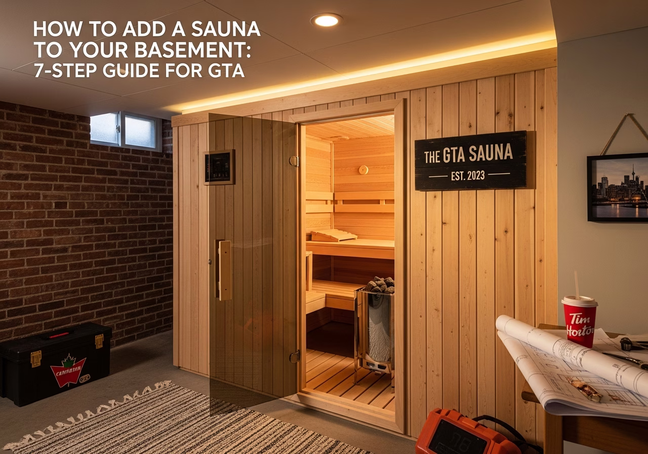 Adding a Sauna to Your Basement β finished result in a Toronto or GTA home by RenoHouse