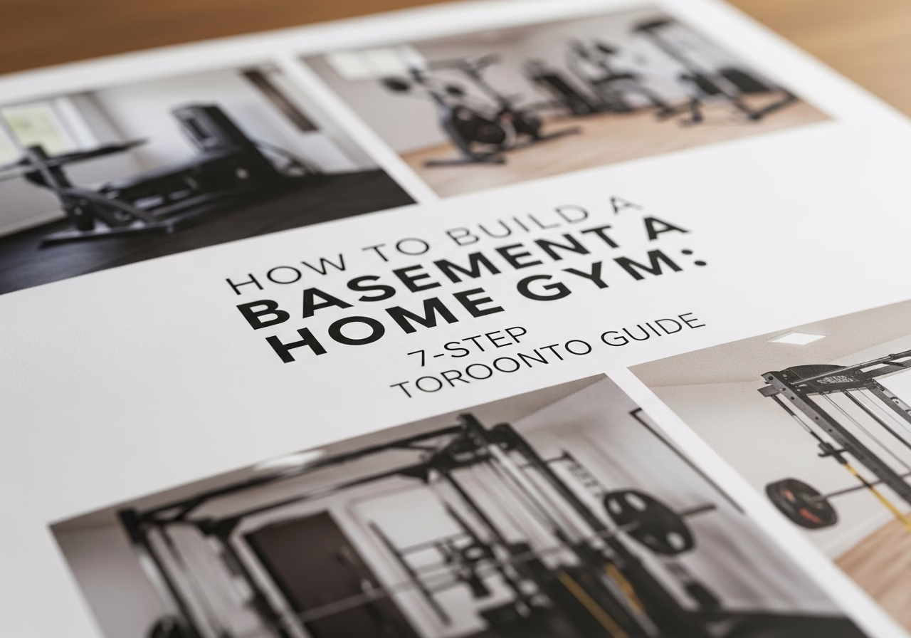 Building a Basement Home Gym — close-up of professional workmanship in a Toronto-area home