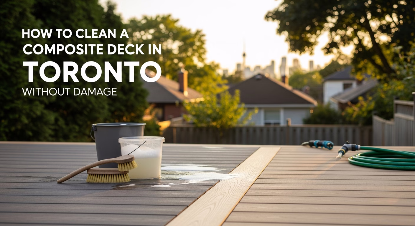 How to Clean a Composite Deck in Toronto Without Damage