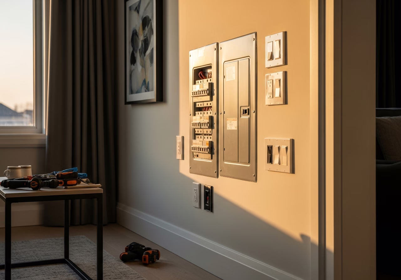 Concealing Wiring in Walls — finished result in a Toronto or GTA home by RenoHouse