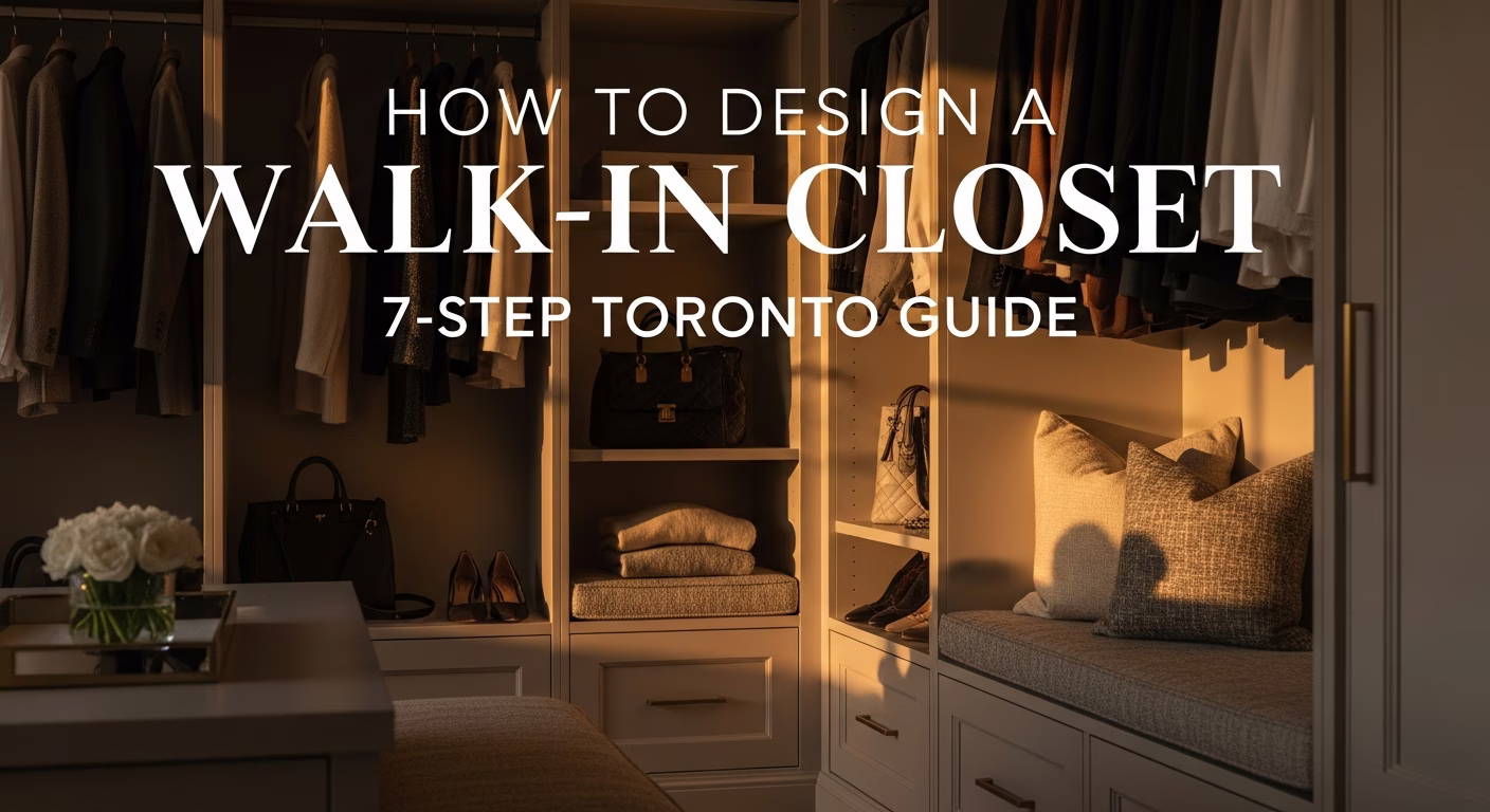 How to Design a Walk-in Closet: 7-Step Toronto Guide