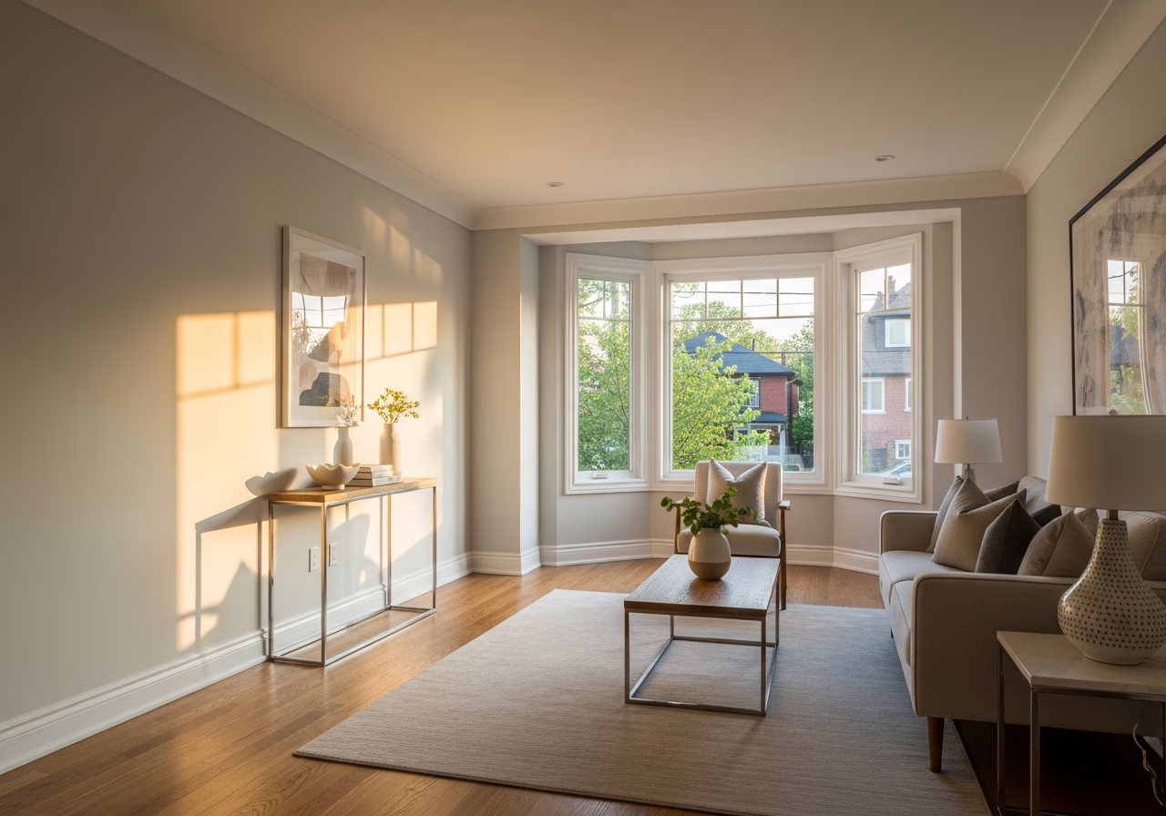 Hanging Paintings Without Nails — finished result in a Toronto or GTA home by RenoHouse
