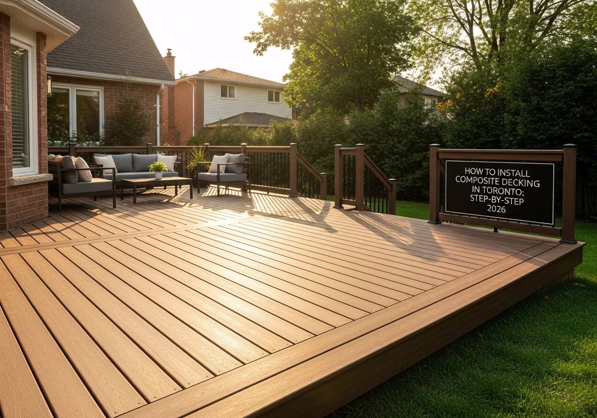 Installing Composite Decking β finished result in a Toronto or GTA home by RenoHouse