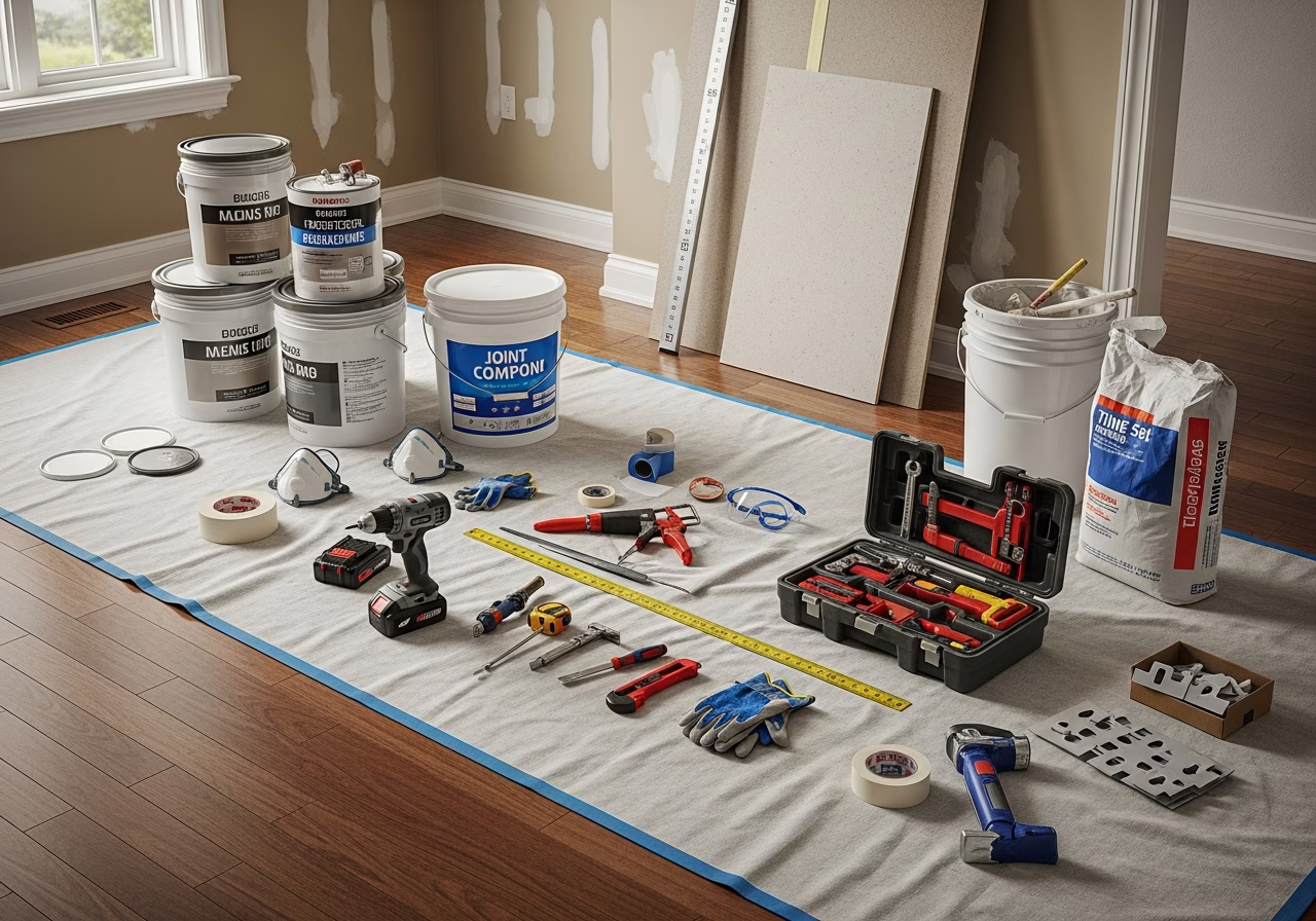 Telling if a Wall Is Load-Bearing — tools and materials staged in a Greater Toronto Area home