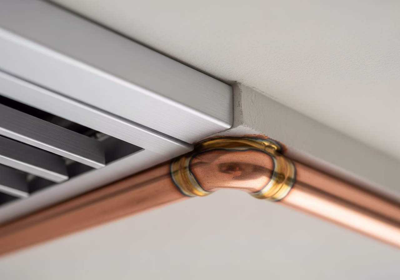 HRV Ductwork Design Toronto Renovation — close-up of professional workmanship in a Toronto-area home