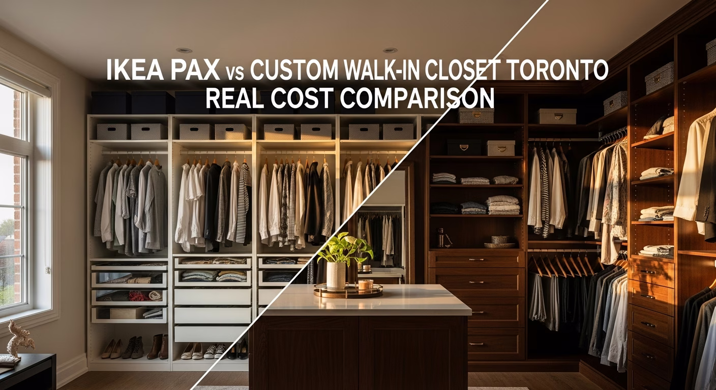IKEA PAX vs Custom Walk-in Closet Toronto: Real Cost Comparison