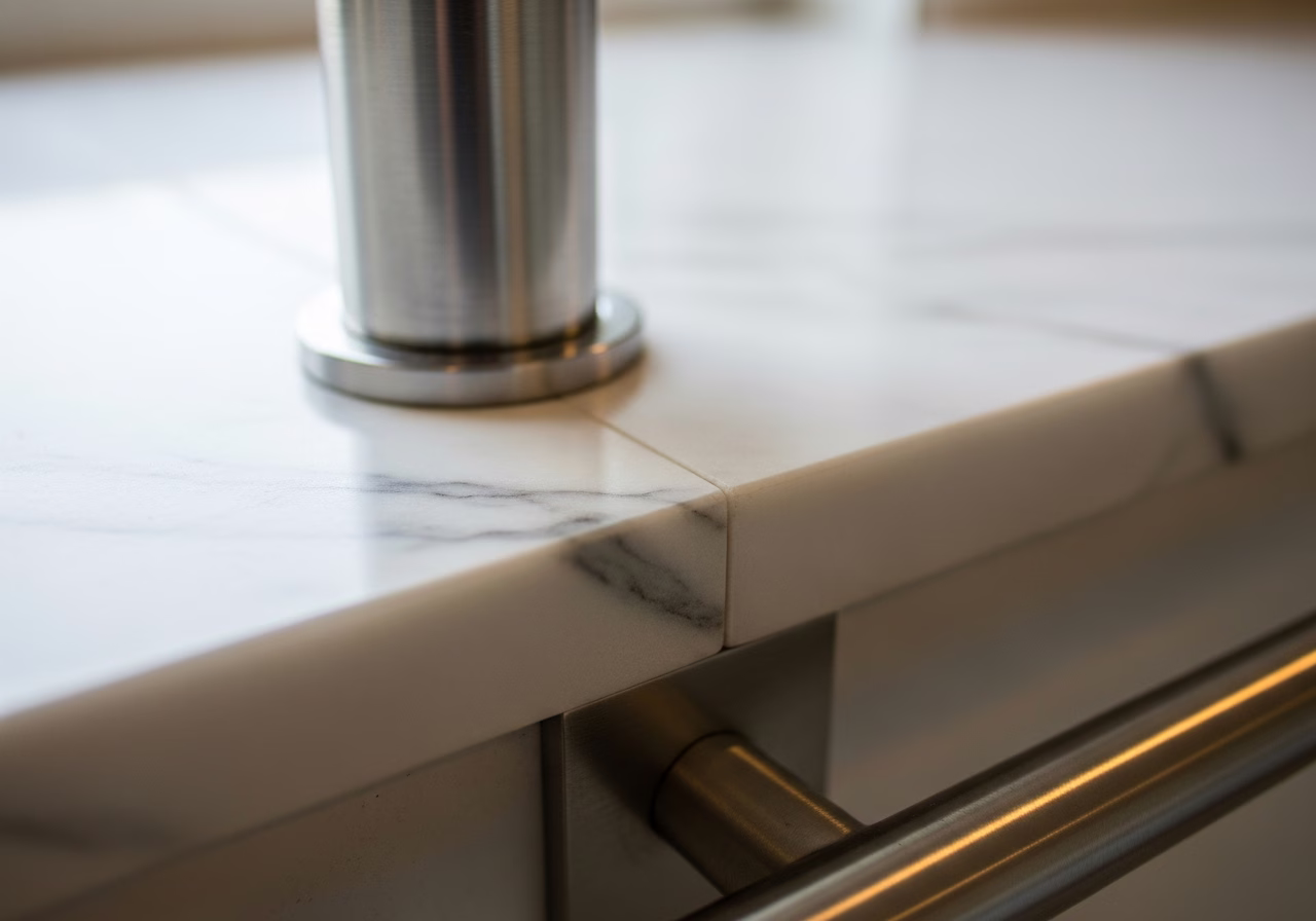 In-Law Suite Kitchenette Design — close-up of professional workmanship in a Toronto-area home