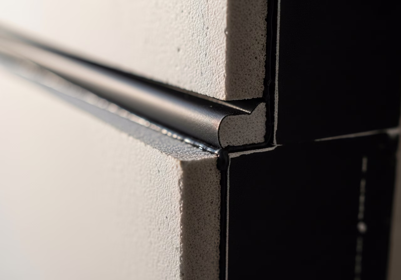 Insulation and Waterproofing — close-up of professional workmanship in a Toronto-area home