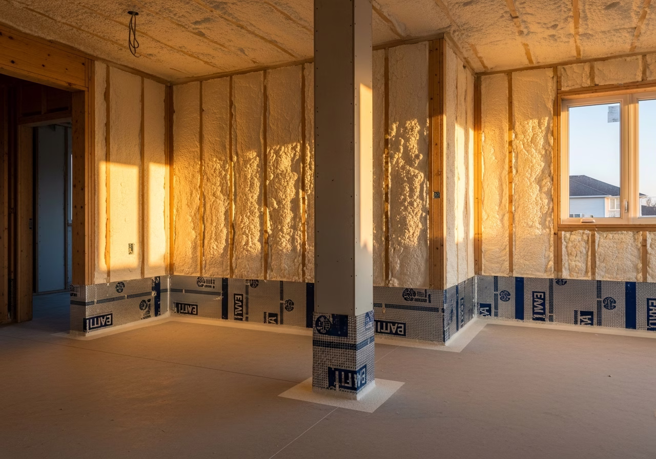 Insulation and Waterproofing — finished result in a Toronto or GTA home by RenoHouse