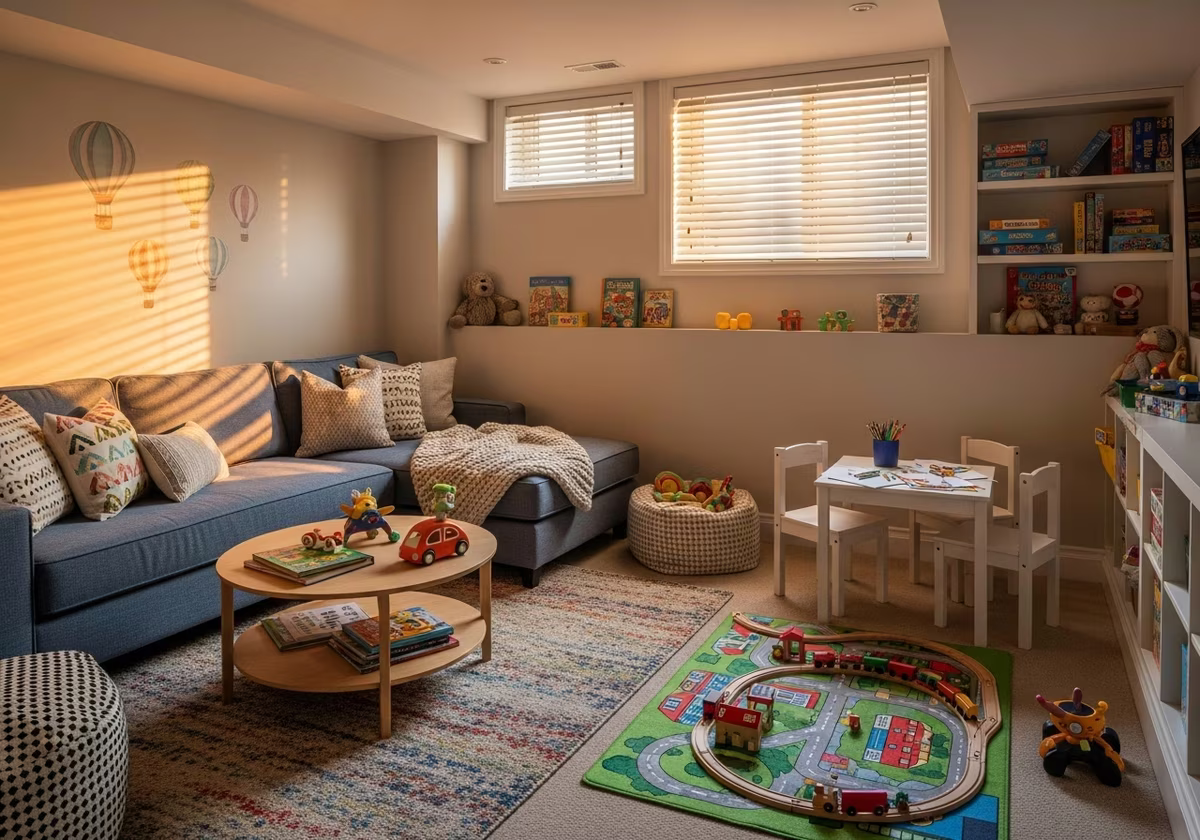 Kids' Room Stretch Ceiling — finished result in a Toronto or GTA home by RenoHouse