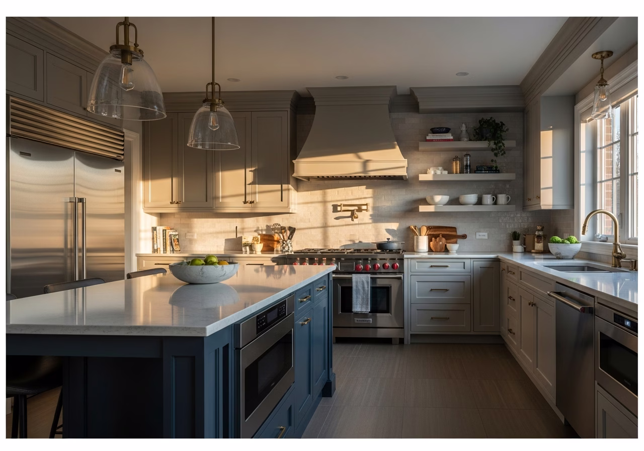 Kitchen Renovation โ finished result in a Toronto or GTA home by RenoHouse