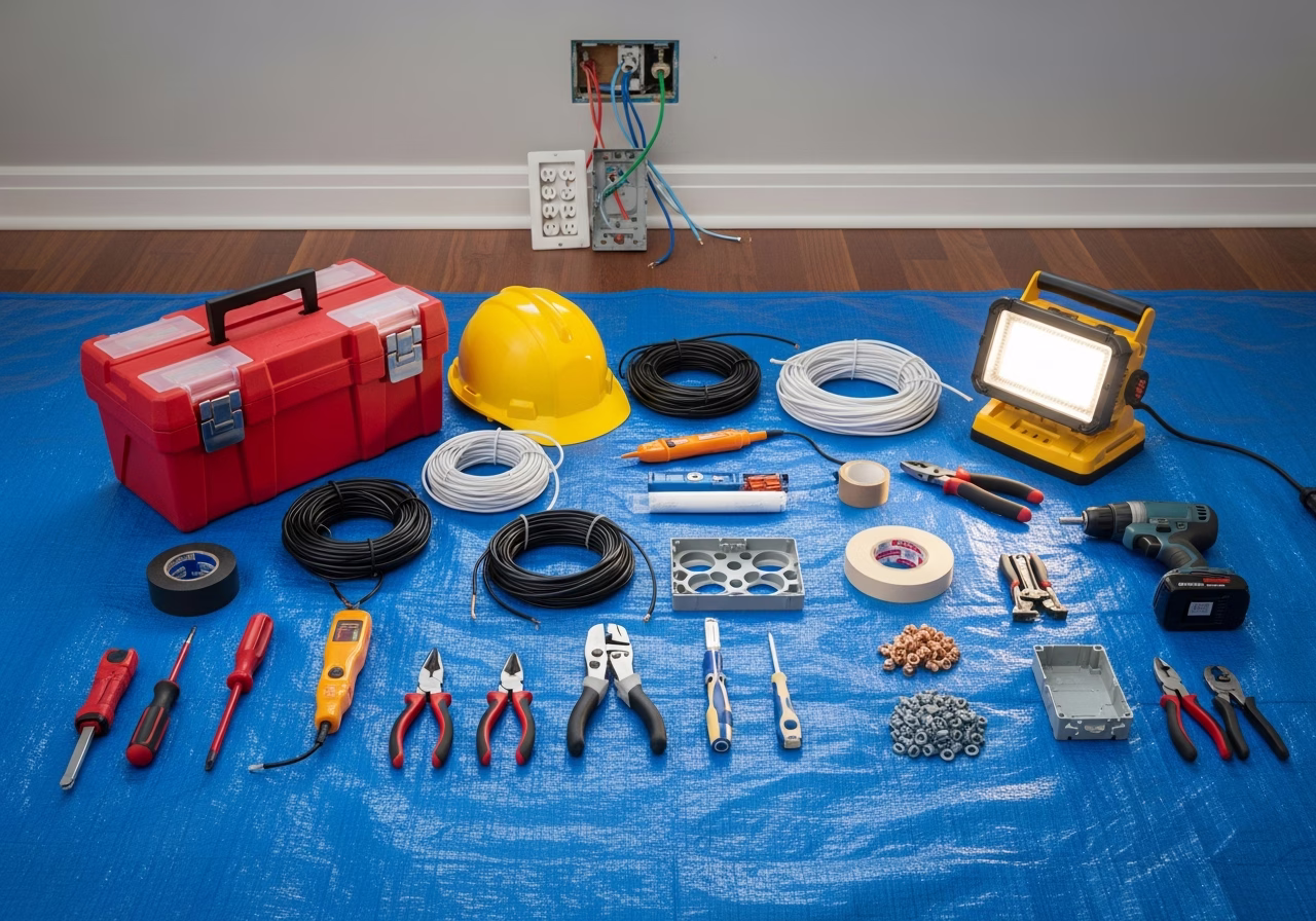 Knob and Tube ESA Permit — tools and materials staged in a Greater Toronto Area home