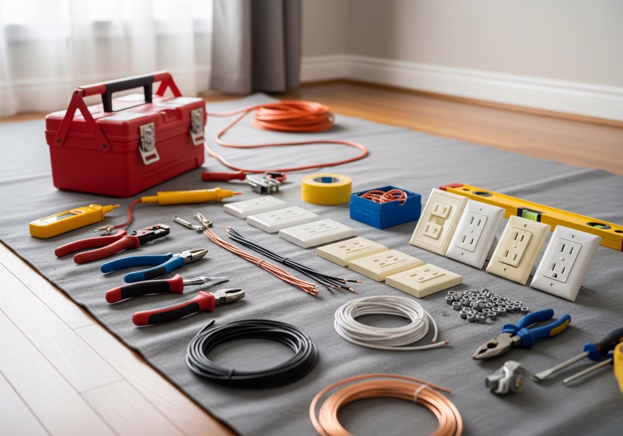 Knob and Tube Removal Mistakes โ tools and materials staged in a Greater Toronto Area home