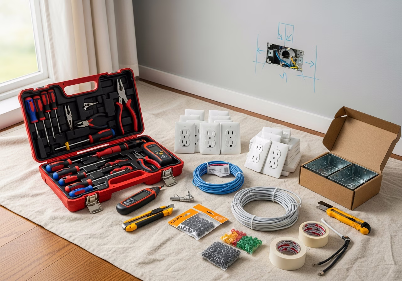 Knob and Tube Rewiring ROI โ tools and materials staged in a Greater Toronto Area home